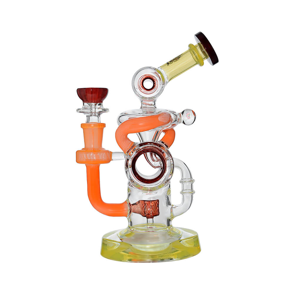 Multi-Loop Recycler Glass Bong