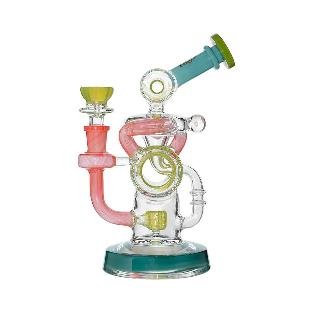 Multi-Loop Recycler Water Bong in blue