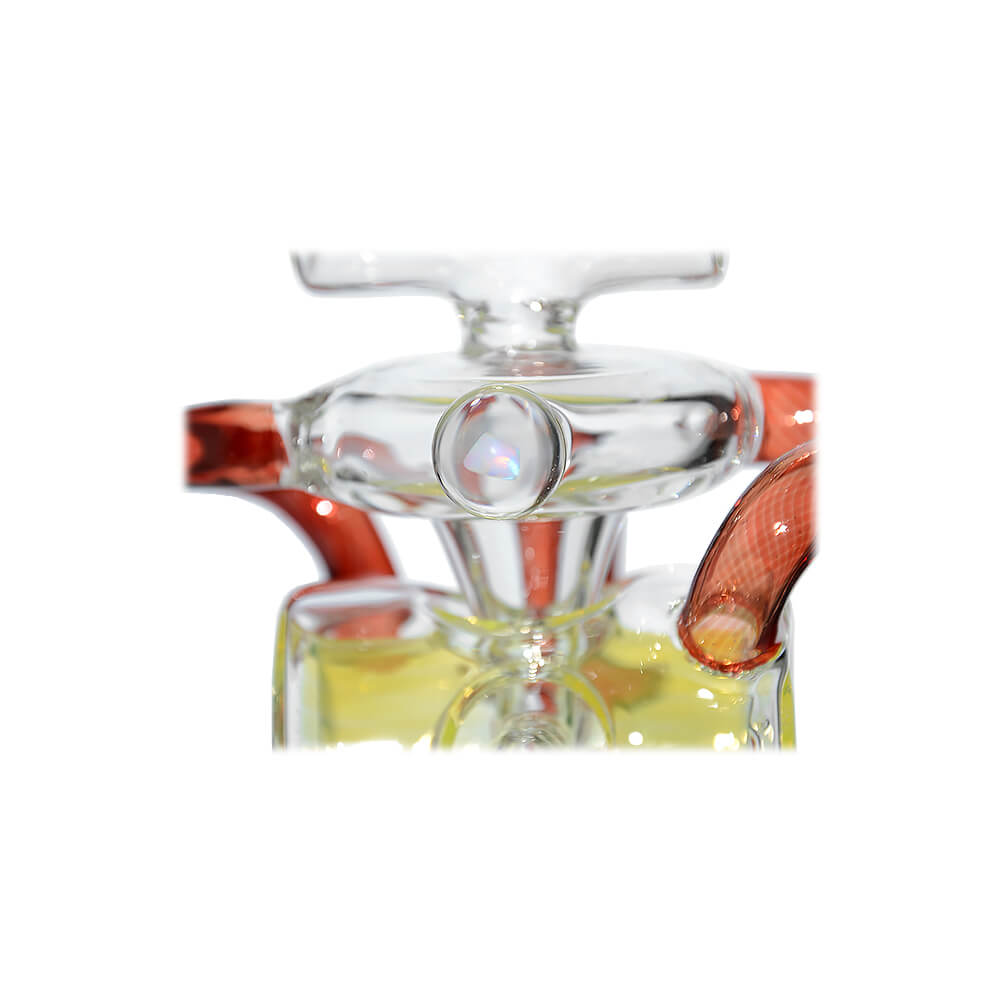 Chamber detail of Multi-Loop Recycler Water Bong