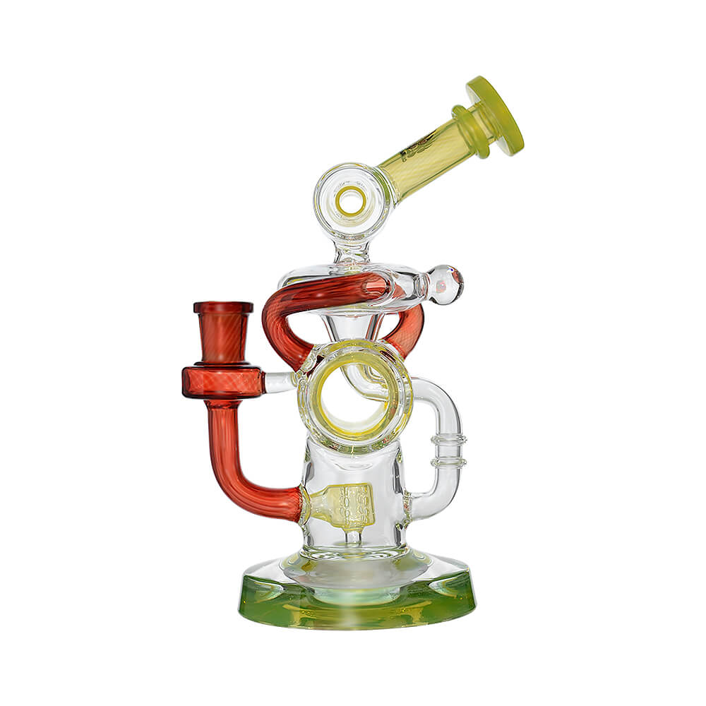Lemon Candy Multi-Loop Recycler Water Bong
