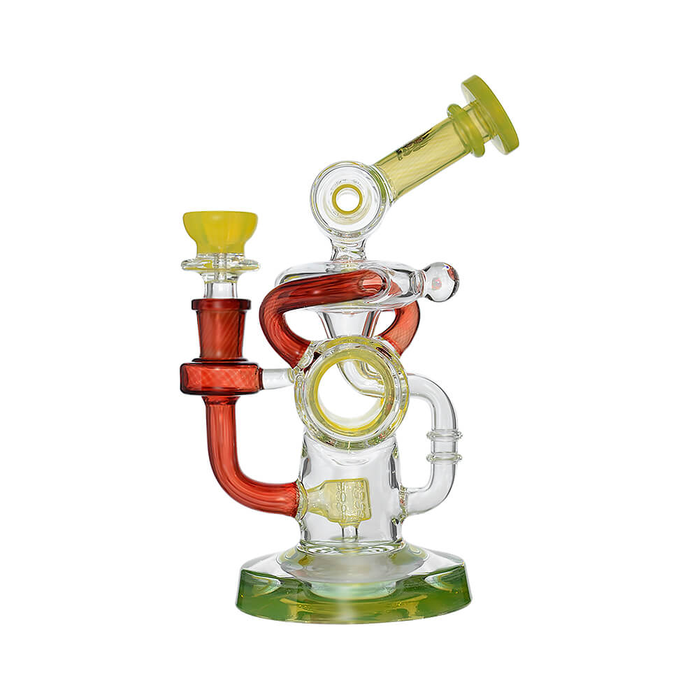 Right side view of Multi-Loop Recycler Water Bong