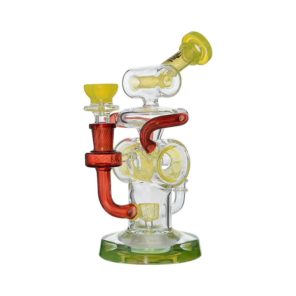 Multi-Loop Recycler Water Bong with bowl