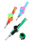 Multicolor Silicone Revolver Dab Straw - PILOTDIARY
