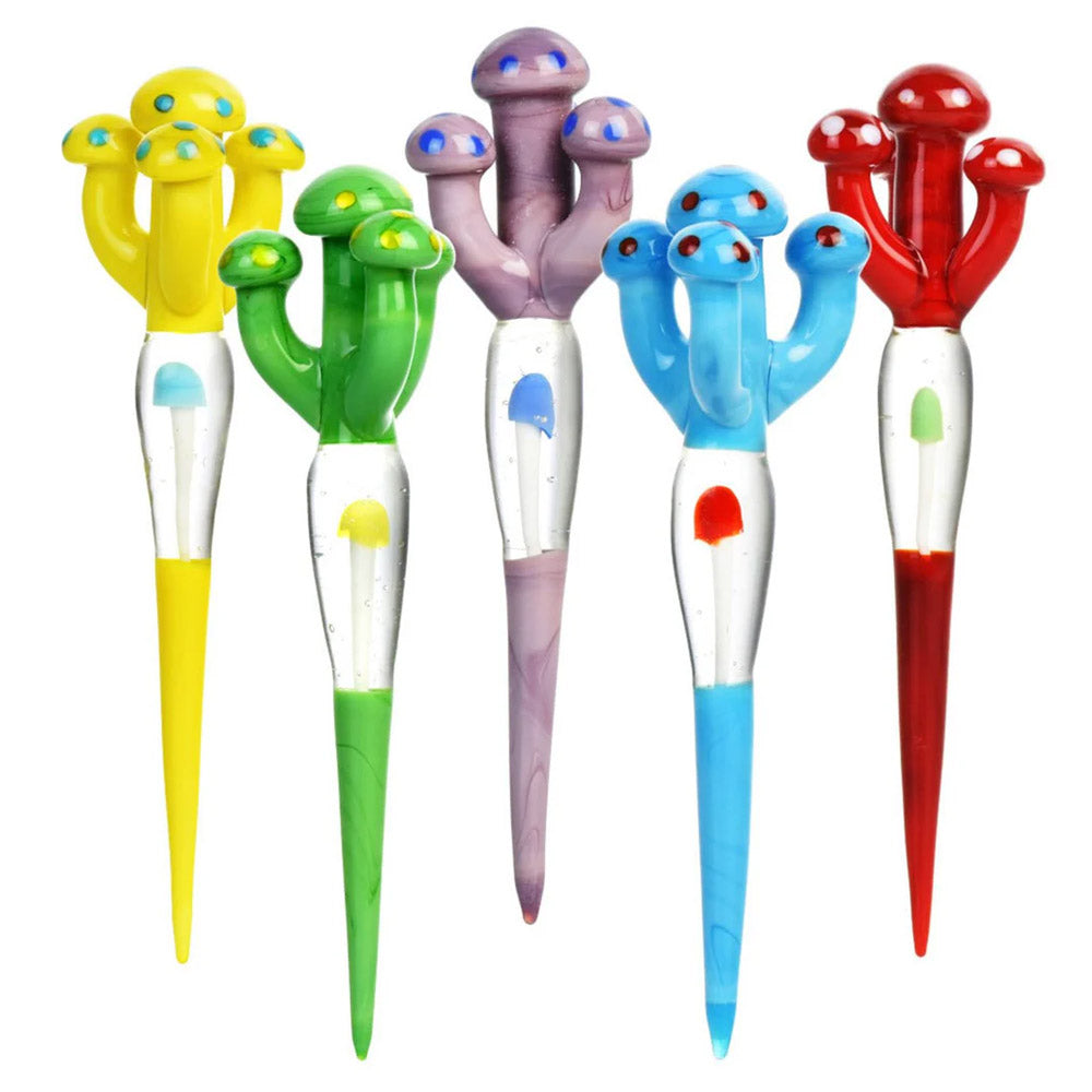 Mushroom Glass Dabber Tool for wax and concentrate use