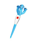 Blue Mushroom Glass Dabber Tool for concentrates and wax
