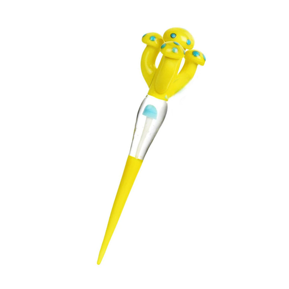 Yellow Mushroom Glass Dabber Tool for safe and precise dabbing