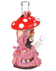Mushroom Skull Tentacle Glass & Vinyl Water Pipe