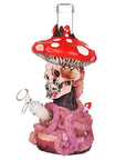 Mushroom Skull Tentacle Glass & Vinyl Water Pipe