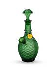 Jewel Glass Bong in Emerald color – Elegant glass vase bong
