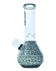 nano beaker bong in smoke glass