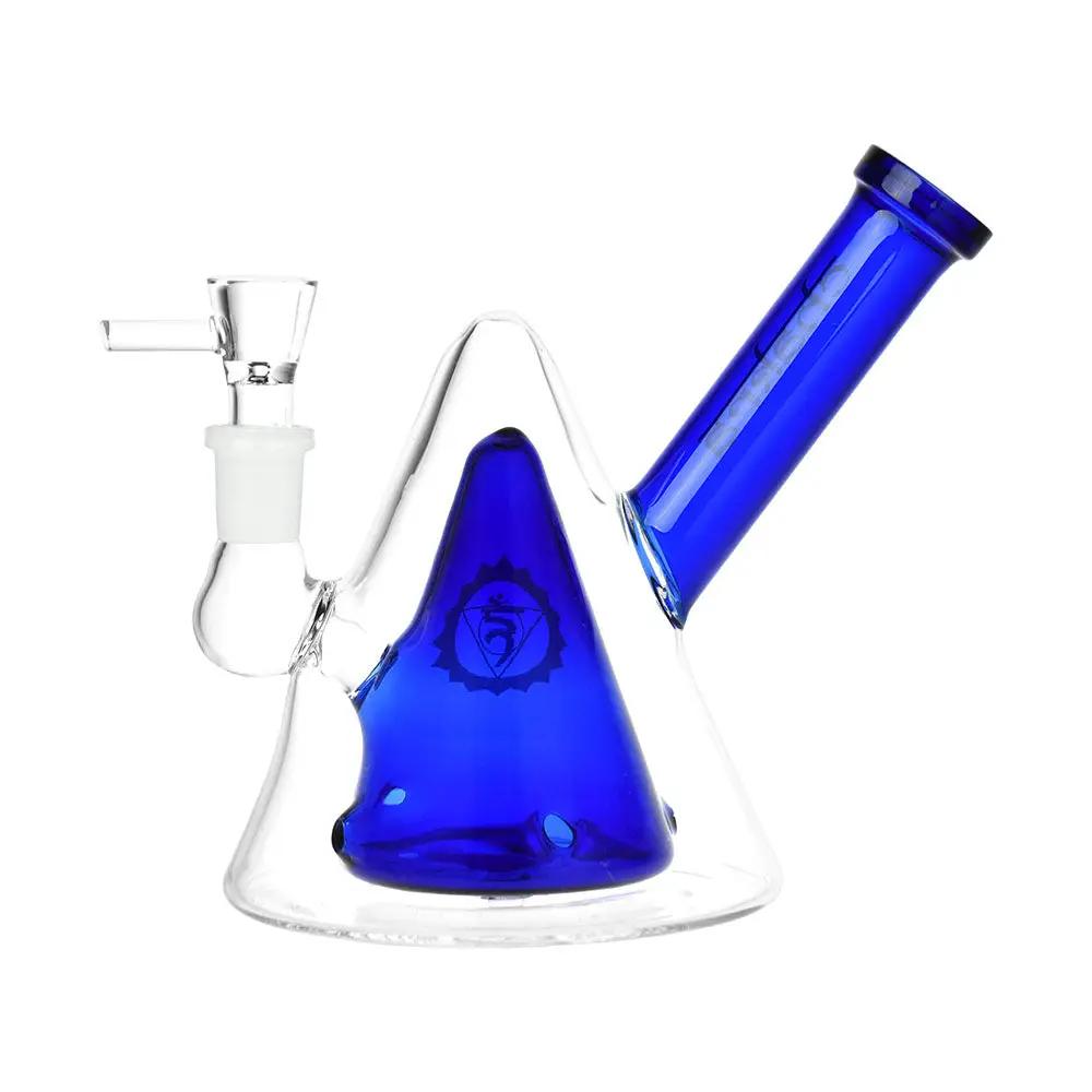 Nested Cones Chakra Glass Water Pipe