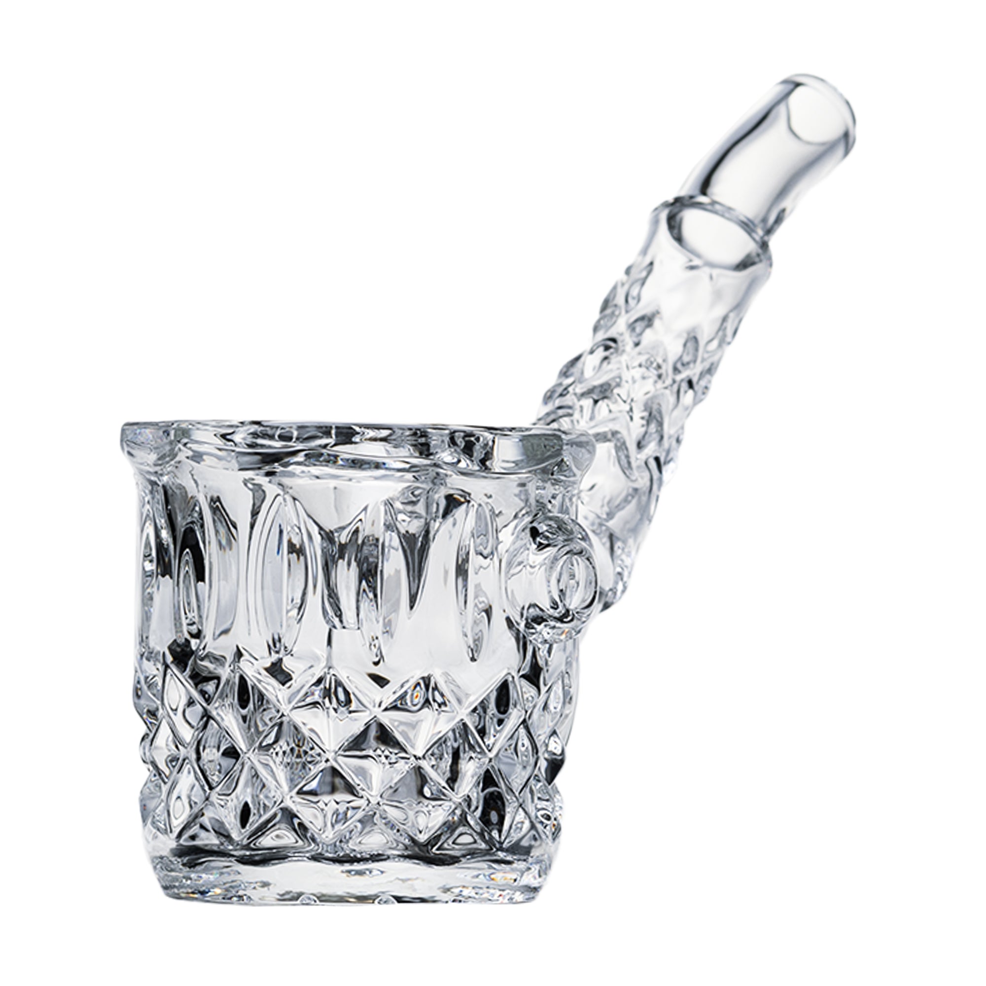 Left side view of NWTN Home Highball Pipe in Clear