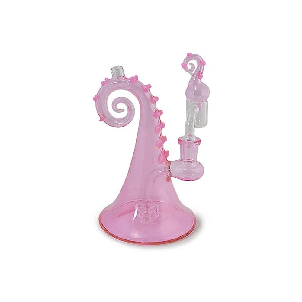 Pink Octopus Tentacle Twist Glass Rig Kit