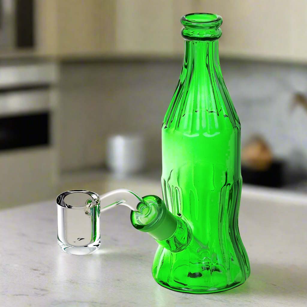 Old School Soda Bottle Glass Dab Rig