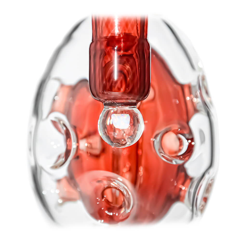Oval Sphere Glass Dab Rig W/ Opal Triseed Perc