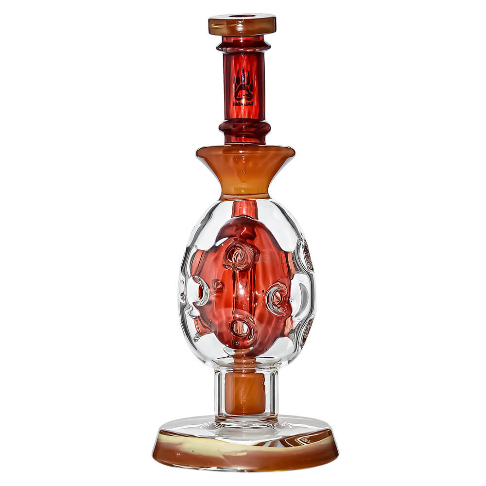 Oval Sphere Glass Dab Rig W/ Opal Triseed Perc