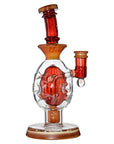 Oval Sphere Glass Dab Rig W/ Opal Triseed Perc