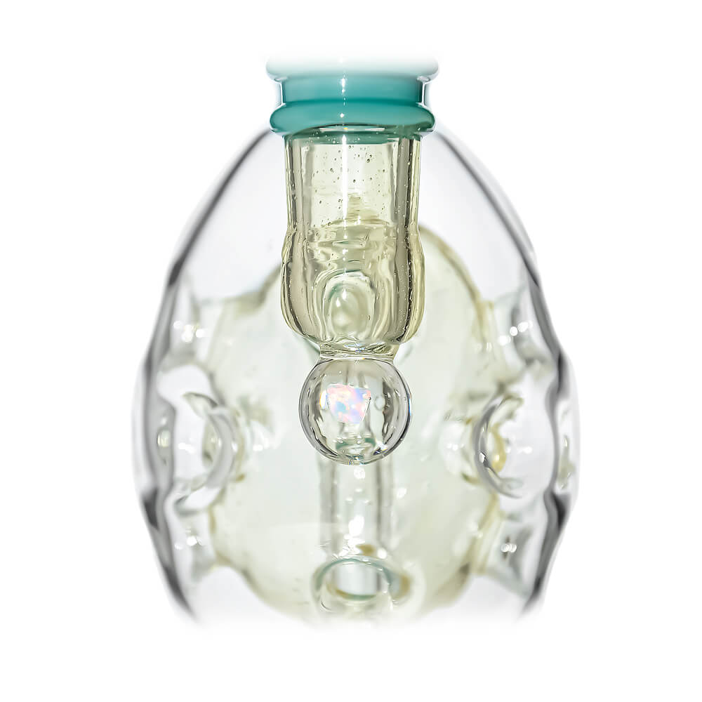 Oval Sphere Glass Dab Rig W/ Opal Triseed Perc