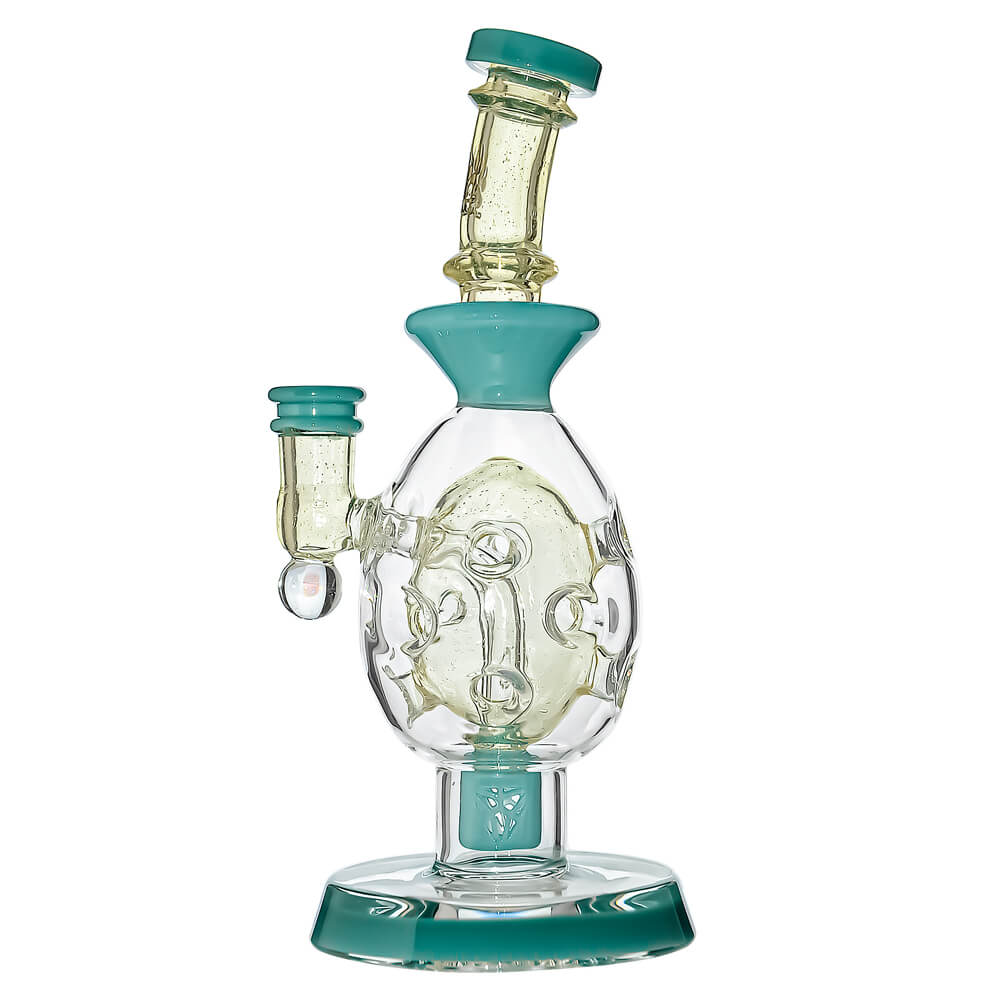 Oval Sphere Glass Dab Rig W/ Opal Triseed Perc – INHALCO