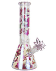 Party Kitty Electroplated Beaker Glass Water Pipe