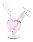 Pink Big Heart Water Pipe – Front View