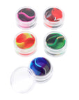 Plastic Dab Jars with Split Silicone Insert