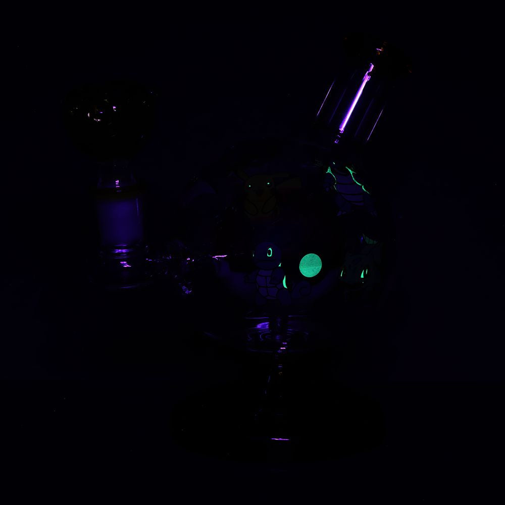 Playful Creatures Ball Glass Water Pipe Glow in the dark