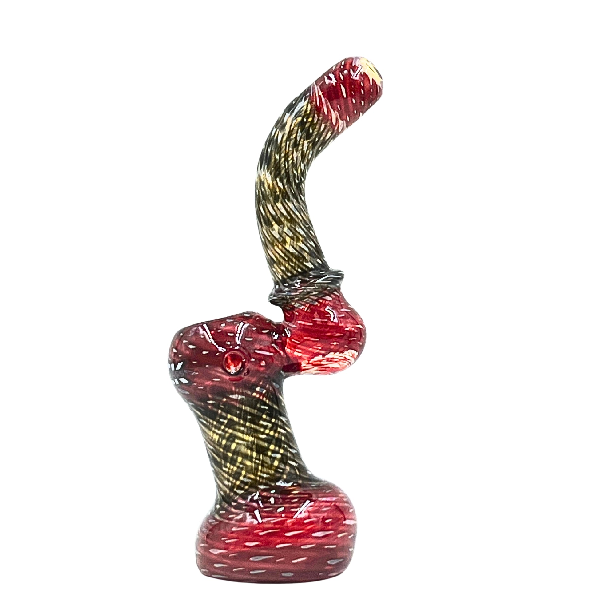 Pocket Detective Mini Sherlock Bubbler in red glass