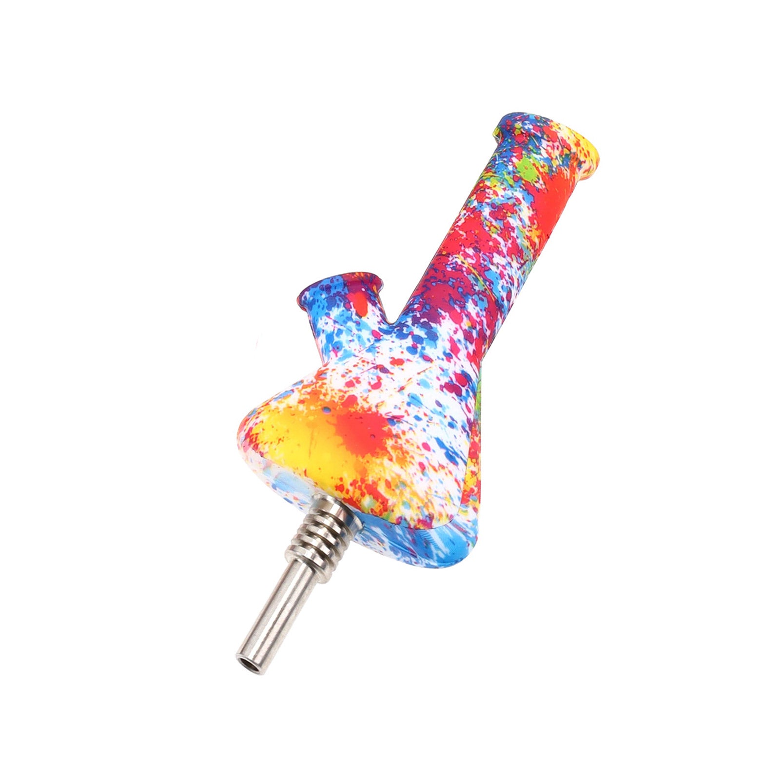 Pocket Hybrid Silicone Water Pipe & Dab Straw 4.5″ - inhalco