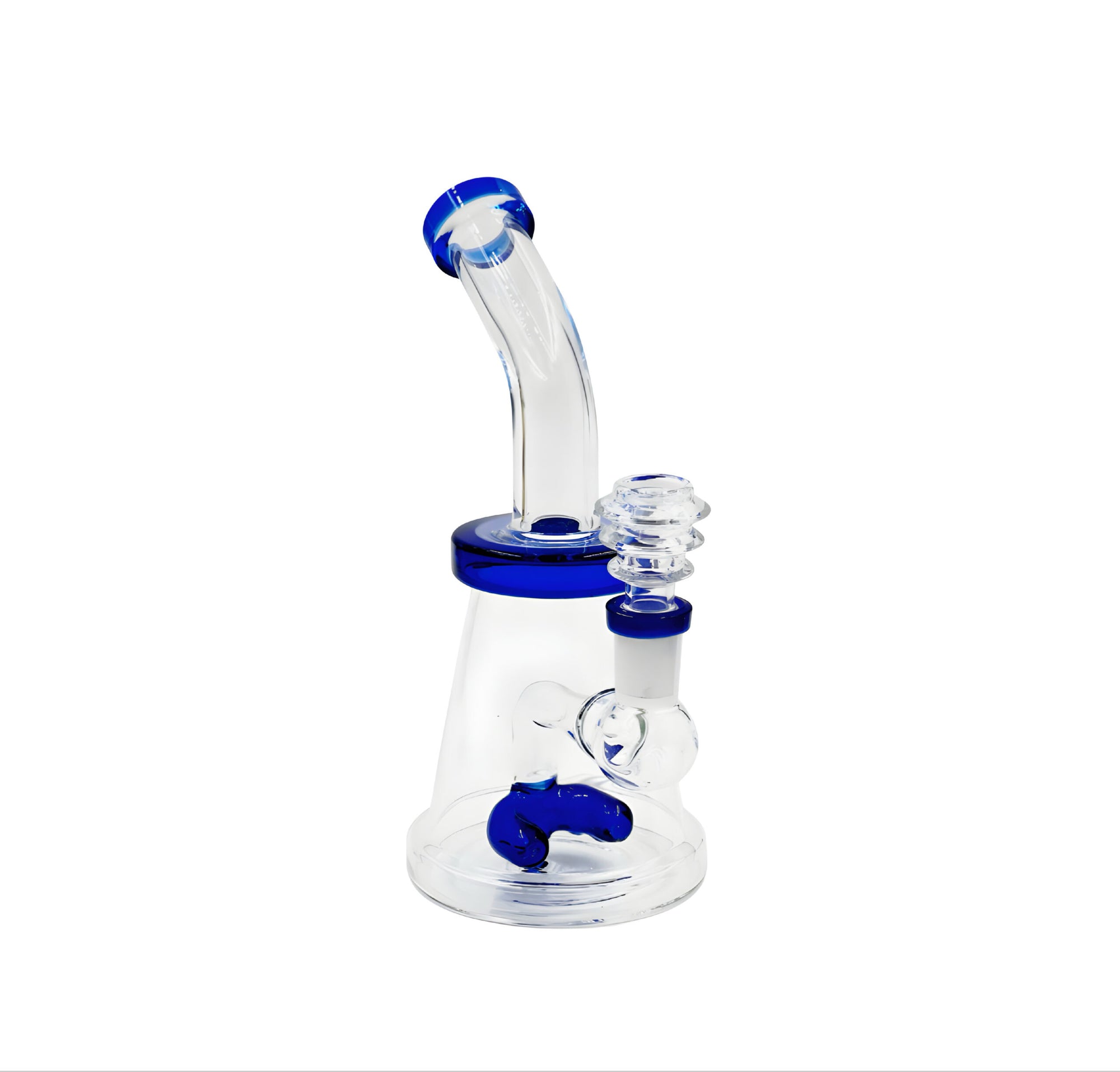 Pocket Puffer Glass Bong in blue color