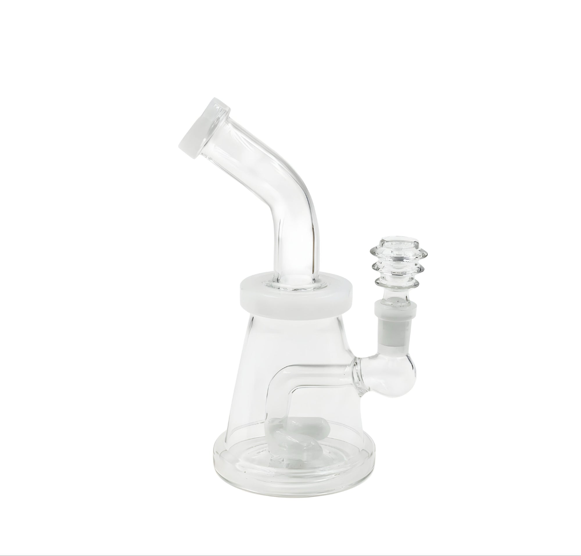 Pocket Puffer Glass Bong in white color