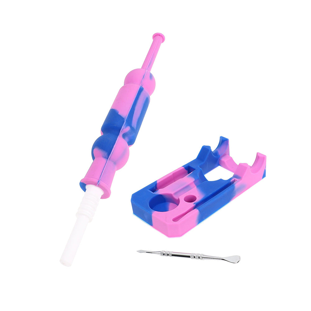 Portable Silicone Dab Straw Kit - inhalco