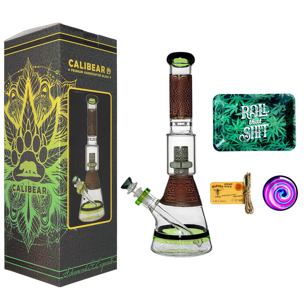Premium 15" Beaker Bong Bundle