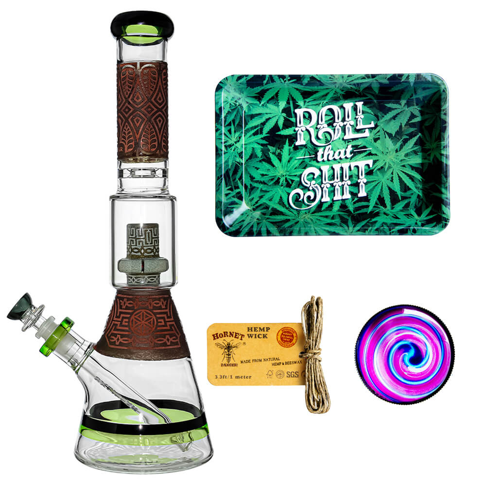 Premium 15" Beaker Bong Bundle