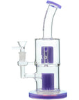 Premium Double-Layer Perc Dab Rig in milky purple