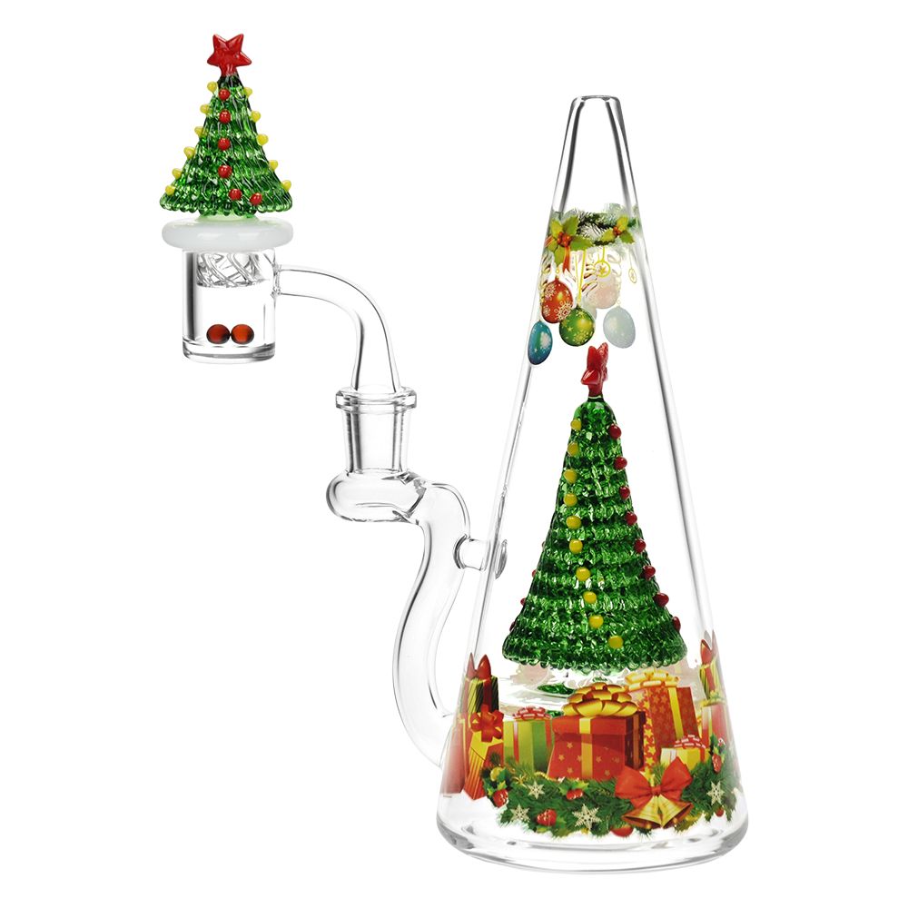 Side view of Presents Under the Tree 8-inch dab rig
