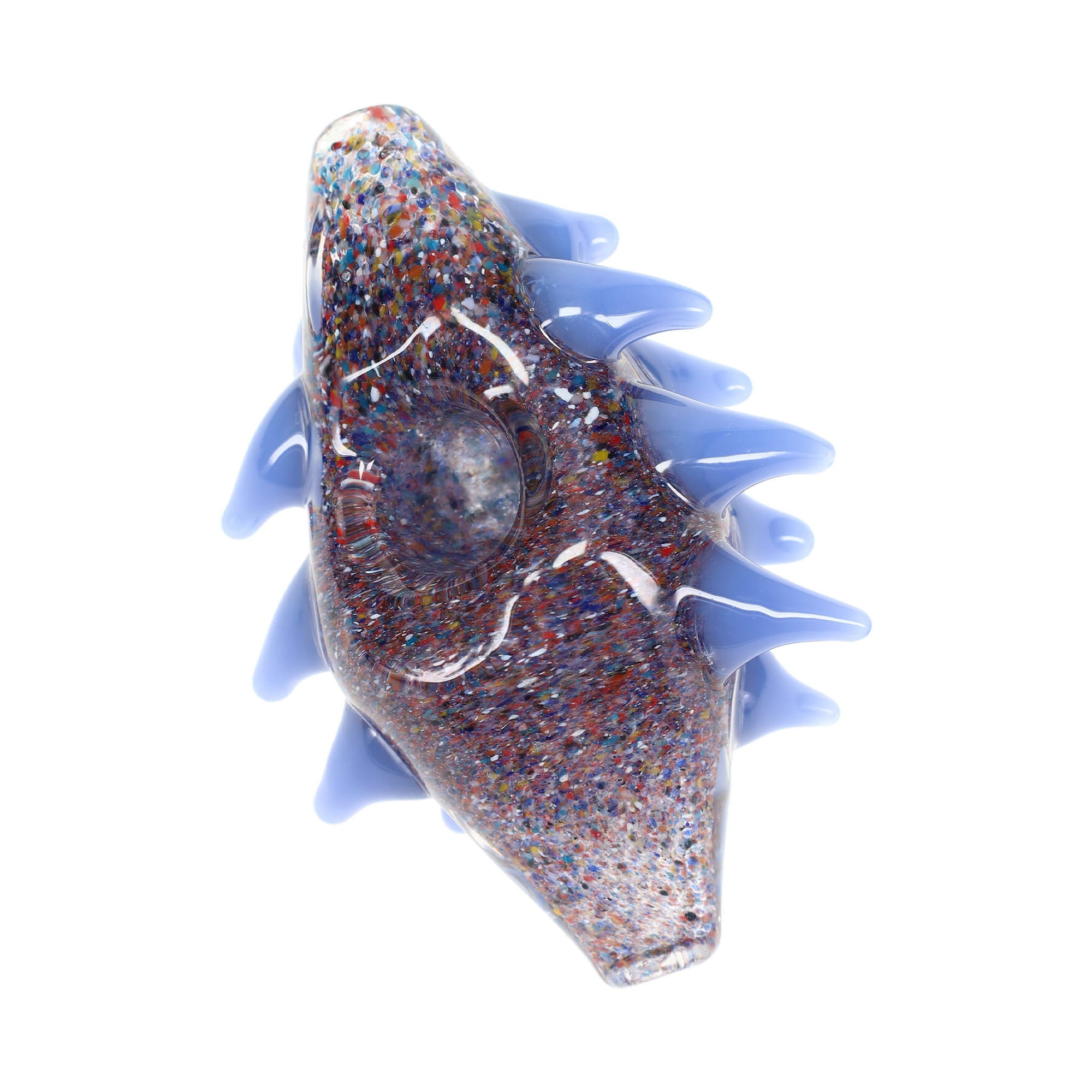 Prickle Pop Confetti Frit Glass Hand Pipe