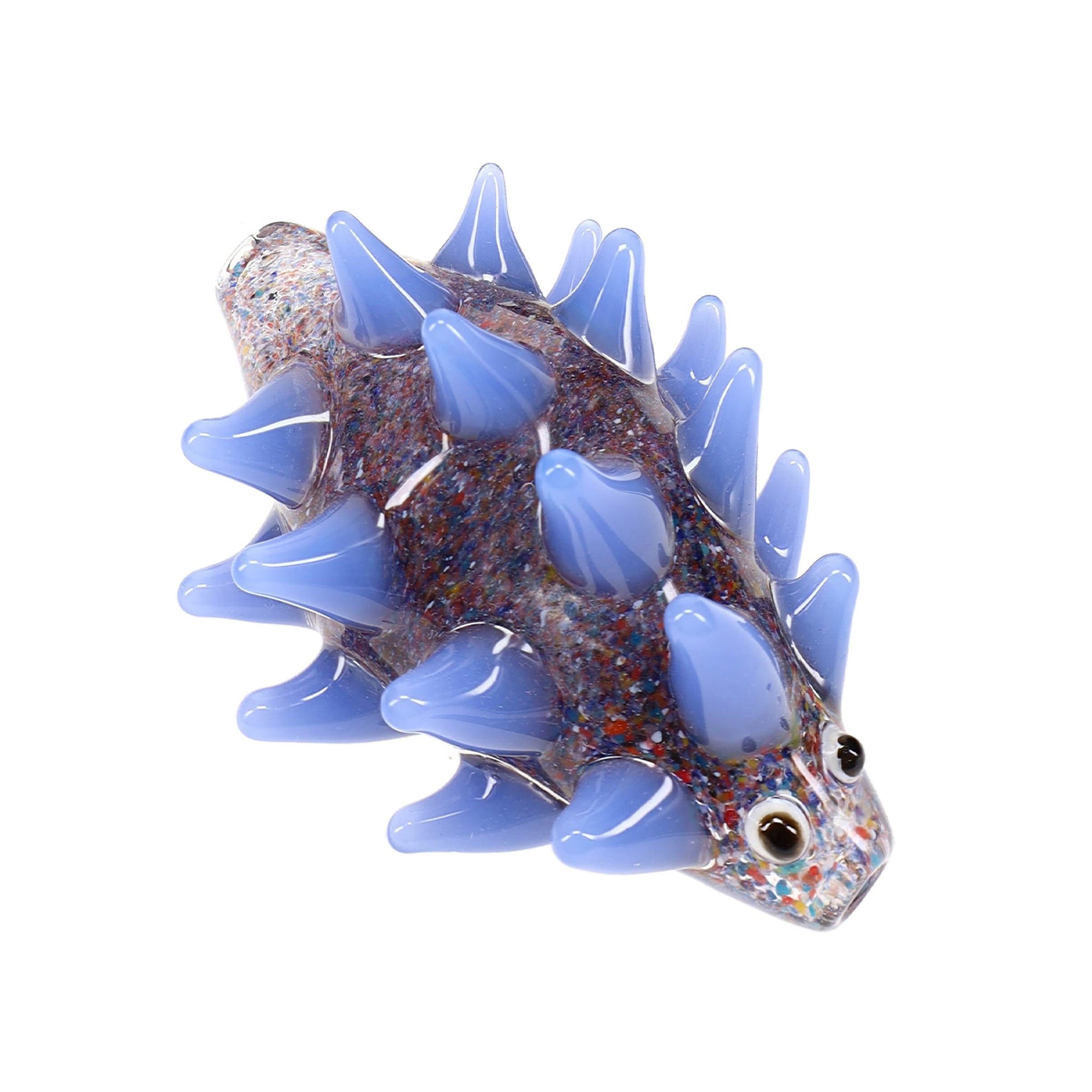 Prickle Pop Porcupine Frit Glass Hand Pipe - inhalco
