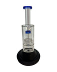 Light Blue Puffco Peak Attachment with Perc providing superior cooling and clean filtration