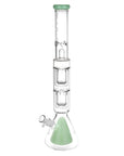 Pulsar 21.5" Borosilicate Water Pipe with Dual Perc Milky Green