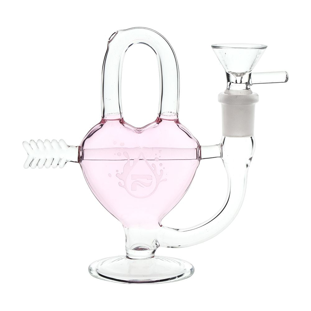Pulsar Arrow Heart Glass Water Pipe - INHALCO
