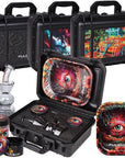 Pulsar Bent Neck Water Pipe Smoker's Hard Case Travel Set