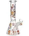 Pulsar Cute Doggies Beaker Glass Water Pipe
