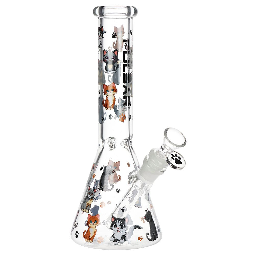 Pulsar Cute Kitties Beaker Glass Water Pipe