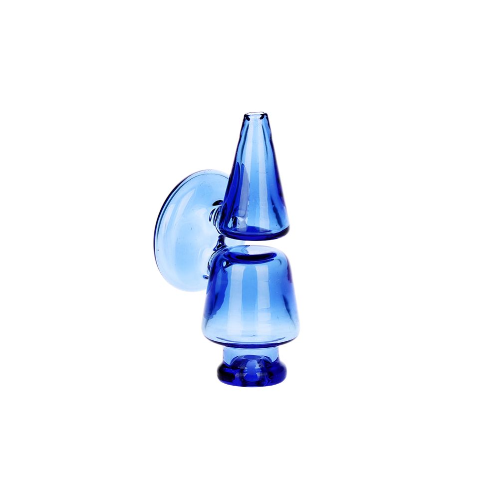 Pulsar Double Chamber Glass Mouthpiece Attachment for Puffco Pivot Blue