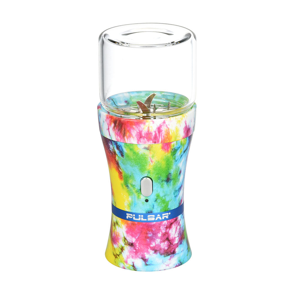 Pulsar King Kut Portable Electric Herb Grinder with rainbow-colored accents