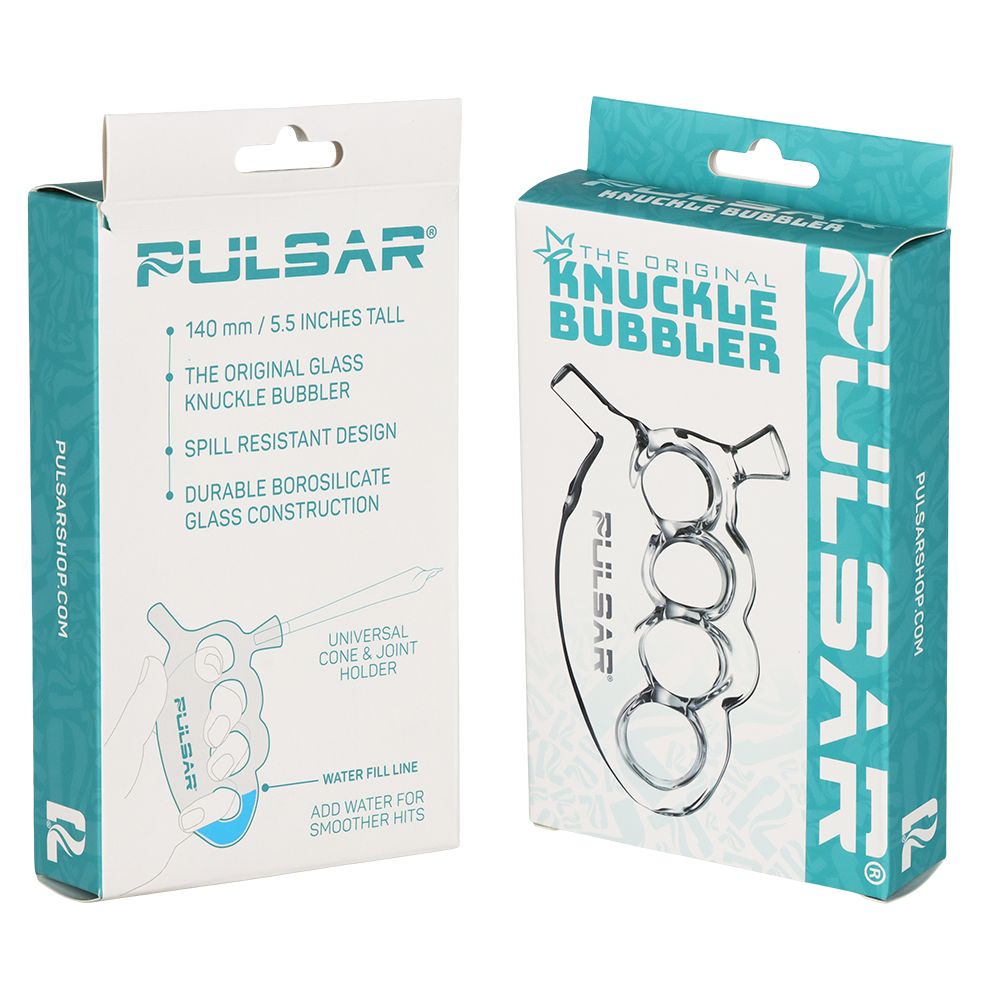 Pulsar Knuckle Bubbler Glass Cone Holder Package