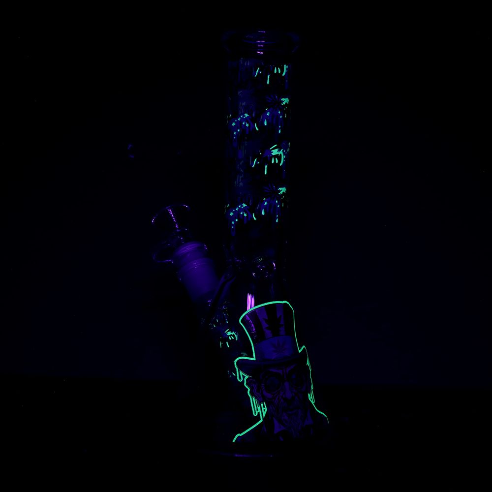 Pulsar Melting Uncle Sam Beaker Glass Water Pipe