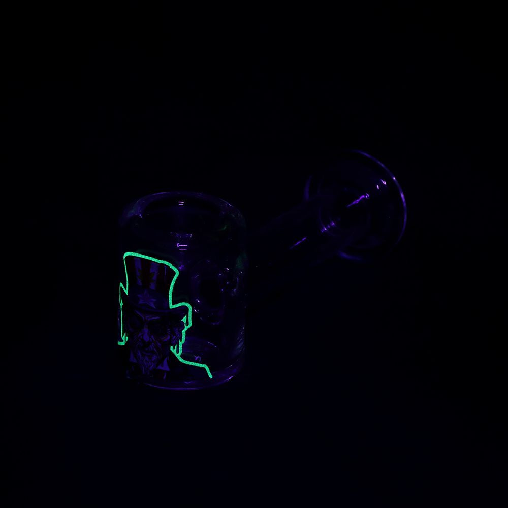 Pulsar Melting Uncle Sam Glass Hand Pipe
