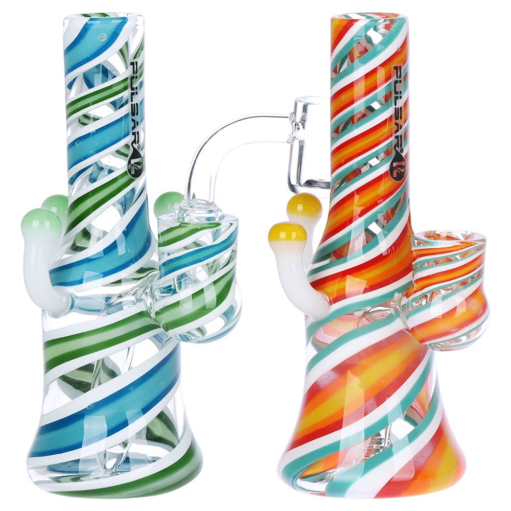 Pulsar Shroom Vision Wig Wag Glass Dab Rig – INHALCO